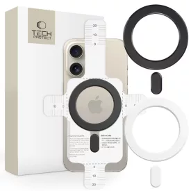   Tech-Protect MMP-100 MagSafe Mágneses Gyűrűkészlet - Fekete+Fehér