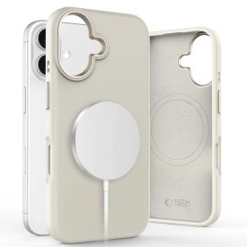 iPhone 16 Tok - Tech-Protect Silicone Pure MagSafe - Bézs iPhone 16 Tok - Tech-Protect Silicone Pure MagSafe - Bézs