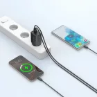Tech-Protect NC45W-GAN Hálózati Töltő 45W - 2x USB-C - Fekete