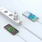 Tech-Protect NC45W-GAN Hálózati Töltő 45W - 2x USB-C - Fehér