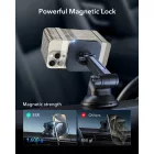 ESR HaloLock Qi2 Autós Tartó és Töltő 15W - Tapadókorongos - Fekete
