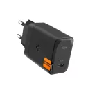 Spigen ArcStation Pro Hálózati Töltő 65W - USB-C + USB-C Kábel - Fekete