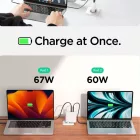 Spigen ArcStation Pro Hálózati Töltő 140W - 2x USB-C - Fehér