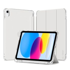   iPad 10.9" (2022) Tok - Tech-Protect SC Pen Hybrid - Szürke-Átlátszó