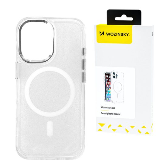 Samsung Galaxy S25 Ultra Tok - Wozinsky Glitter Case MagSafe - Áttetsző-Csillogó
