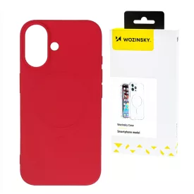   Samsung Galaxy S25 Ultra Tok - Wozinsky Liquid Silicone MagSafe - Piros