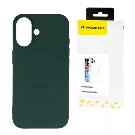   Samsung Galaxy S25+ Plus Tok - Wozinsky Liquid Silicone MagSafe - Zöld
