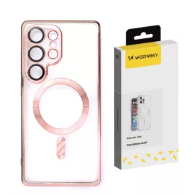   Samsung Galaxy S25+ Plus Tok - Wozinsky Electroplated Magsafe - Pink