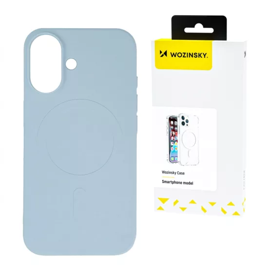 Samsung Galaxy S25 Tok - Wozinsky Liquid Silicone MagSafe - Világoskék