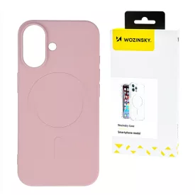   Samsung Galaxy S25 Tok - Wozinsky Liquid Silicone MagSafe - Pink