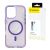 Samsung Galaxy S24 FE Tok - Wozinsky Glitter Case MagSafe - Áttetsző-Lila