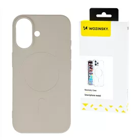   Samsung Galaxy S24 FE Tok - Wozinsky Liquid Silicone MagSafe - Bézs