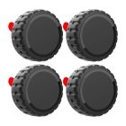 Apple AirTag Tok - Összecsavarható, Vízálló, Öntapadós - Fekete x 4 db