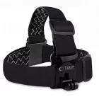Tech-Protect GA100 Fejpánt GoPro / DJI Kamerákhoz - Fekete