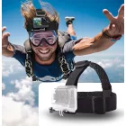 Tech-Protect GA100 Fejpánt GoPro / DJI Kamerákhoz - Fekete