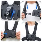 Tech-Protect GA100 Mellkaspánt GoPro / DJI Kamerákhoz - Fekete