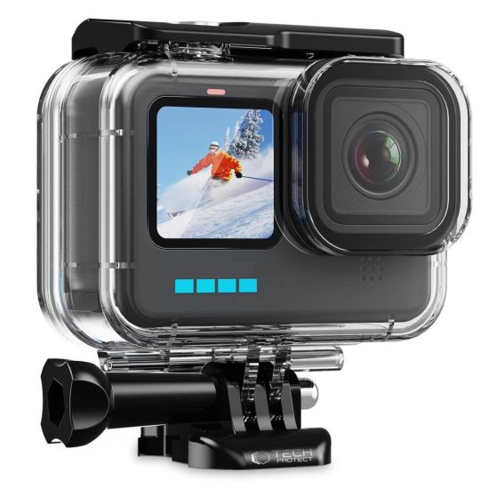 GoPro Hero 9 / 10 / 11 / 12 / 13 Vízálló Tok - Tech-Protect GA200 - Átlátszó