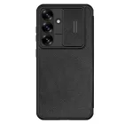 Samsung Galaxy S25 Tok - Nillkin Qin Pro Leather - Fekete
