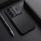 Samsung Galaxy S25 Tok - Nillkin Qin Pro Leather - Fekete