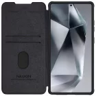 Samsung Galaxy S25 Ultra Tok - Nillkin Qin Pro Leather - Fekete
