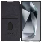 Samsung Galaxy S25 Ultra Tok - Nillkin Qin Pro - Fekete