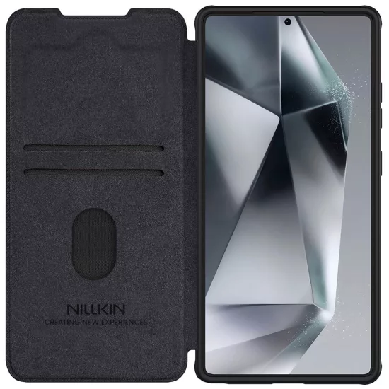 Samsung Galaxy S25 Ultra Tok - Nillkin Qin Pro - Fekete