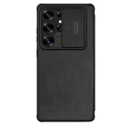 Samsung Galaxy S25 Ultra Tok - Nillkin Qin Pro Leather - Fekete