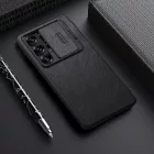 Samsung Galaxy S25 Ultra Tok - Nillkin Qin Pro Leather - Fekete