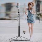 Wozinsky Szelfibot / Állvány AI Arckövető Gesztusvezérléssel - Fekete