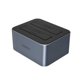 Orico 6626C3-C-V1 2 Rekeszes Dokkoló Állomás - Offline Klónozás Funkció - 2.5"/3.5" SATA HDD/SSD   Orico 6626C3-C-V1 2 Rekeszes Dokkoló Állomás - Offline Klónozás Funkció - 2.5"/3.5" SATA HDD/SSD