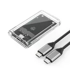 Orico Mini mSATA SSD Ház - USB-C 3.2 5Gb/s - Átlátszó