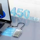 Orico Mini mSATA SSD Ház - USB-C 3.2 5Gb/s - Átlátszó