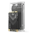 Orico Mini mSATA SSD Ház - USB-C 3.2 5Gb/s - Átlátszó