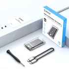Orico Mini mSATA SSD Ház - USB-C 3.2 5Gb/s - Átlátszó