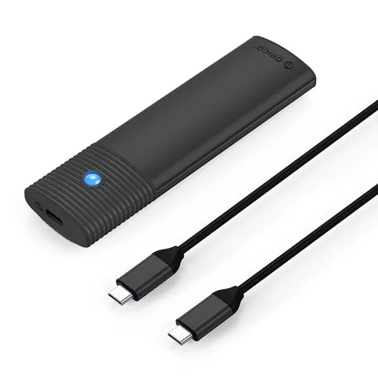 Orico PWM2-G2 USB3.2 Gen2 Type-C M.2 NVMe SSD ház 10Gb/s - Fekete