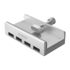 Orico MH4PU USB HUB 4x USB-A 3.0 - Ezüst
