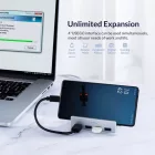 Orico MH4PU USB HUB 4x USB-A 3.0 - Ezüst