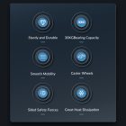 Orico CPB6 PC Állvány Kerekekkel - Fekete