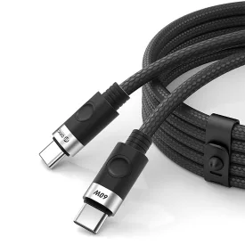 Orico CDX USB-C - USB-C Kábel - 1m 3A 60W - Fekete