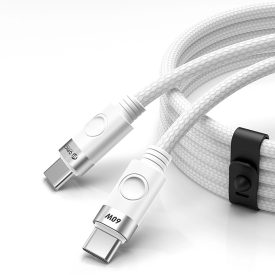Orico CDX USB-C - USB-C Kábel - 1m 3A 60W - Fehér