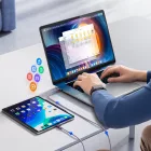 Orico CDX USB-C - USB-C Kábel - 1m 3A 60W - Lila
