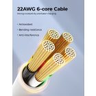 Orico CDX USB-C - USB-C Kábel - 1m 5A 100W - Kék