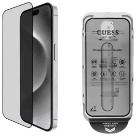   iPhone 16 Pro Max Kijelzővédő Üvegfólia - Guess Screen Protector Privacy 2.5D Outline