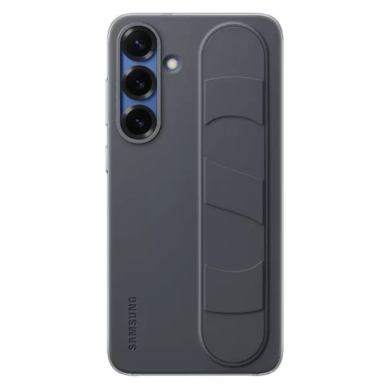 Samsung Galaxy S25+ Plus Tok - Samsung Standing Grip Case - Fekete
