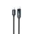 Dudao USB-C - USB-C Kábel Kijelzővel - 1m 100W - Fekete