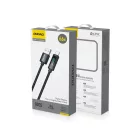 Dudao USB-A - USB-C Kábel Kijelzővel - 1m 66W - Fekete