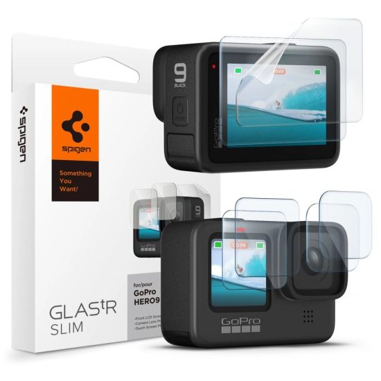 GoPro Hero 9 / 10 / 11 / 12 Kijelzővédő Üvegfólia - Spigen Glass.tR Slim x 2 db