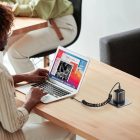 Tech-Protect USB-C - USB-C Ultraboost Spirál Kábel - PD100W/5A 180cm - Fekete