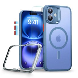 iPhone 16 Tok - ESR Classic Pro Halolock Szett - Kék