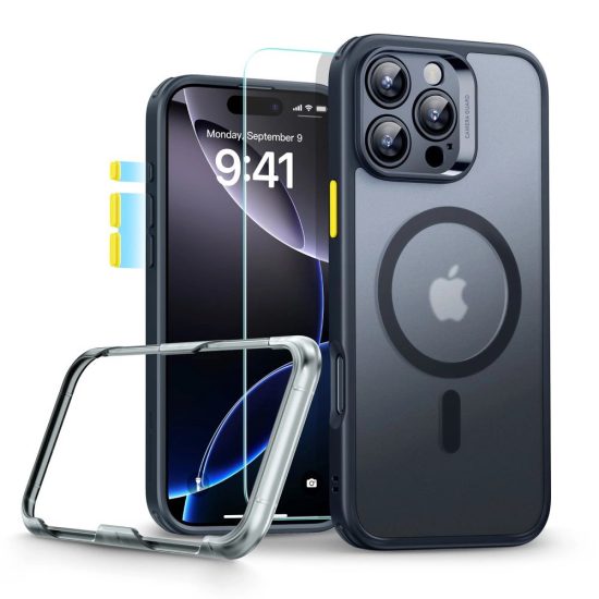iPhone 16 Pro Tok - ESR Classic Pro Halolock Szett - Fekete